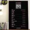 BLACKPINK 2025 World Tour – Official Schedule Home Decor Poster Canvas