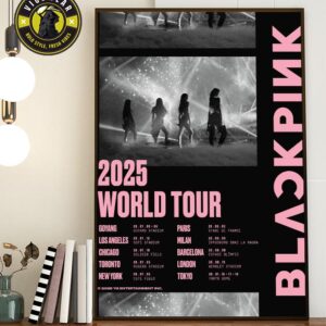 BLACKPINK 2025 World Tour – Official Schedule Home Decor Poster Canvas