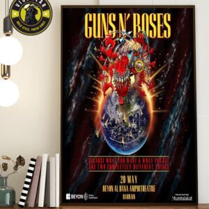 Guns N’ Roses ill Hold A Concert On May 20 At The Beyon Al Dana Amphitheatre In Manama Home Decor Poster Canvas