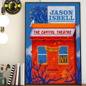 Jason Isbell February 20 2025 Port Chester NY Poster Home Decor Poster Canvas