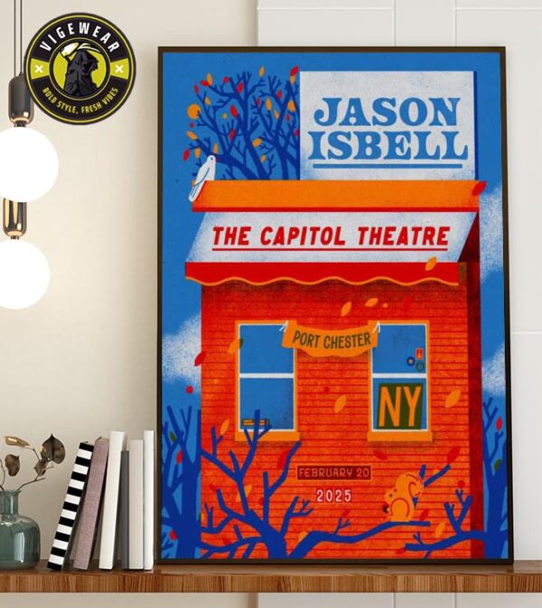 Jason Isbell February 20 2025 Port Chester NY Poster Home Decor Poster Canvas