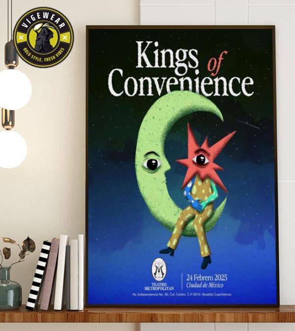 Kings Of Convenience Feb 24 2025 Teatro Metropolitan Mexico Poster Home Decor Poster Canvas