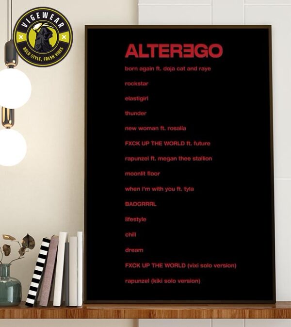 LISA BLACKPINK Releases Solo Album Alter Ego On February 28 2025 Home Decor Poster Canvas