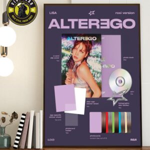 LISA BLACKPINK Roxi Version In Solo Album Alter Ego Releases On February 28 2025 Home Decor Poster Canvas