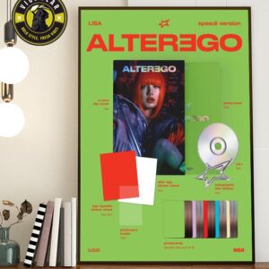 LISA BLACKPINK Speedi Version In Solo Album Alter Ego Releases On February 28 2025 Home Decor Poster Canvas