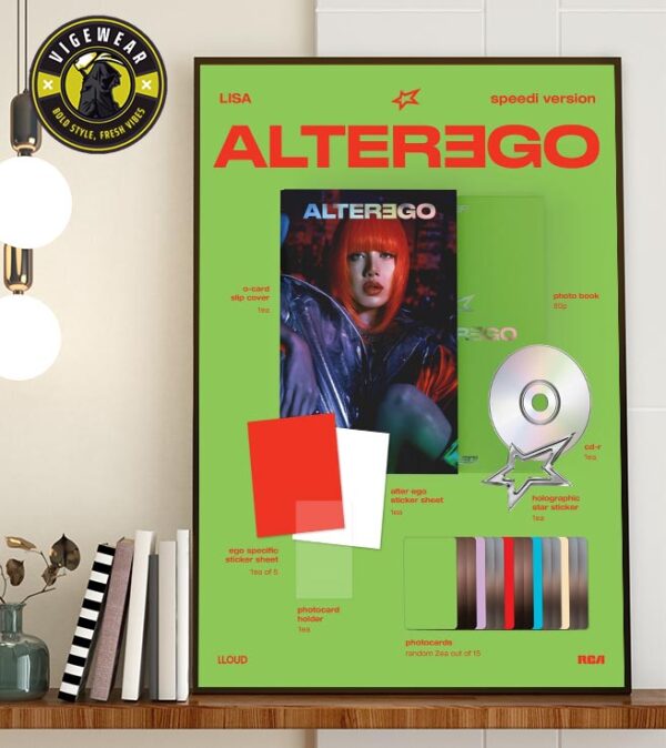 LISA BLACKPINK Speedi Version In Solo Album Alter Ego Releases On February 28 2025 Home Decor Poster Canvas