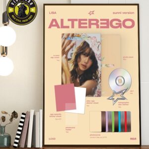 LISA BLACKPINK Sunni Version In Solo Album Alter Ego Releases On February 28 2025 Home Decor Poster Canvas