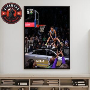 Mac McLung Reverse Jam Over A Car In Slam Dunk Contest NBA All-Star Game 2025 Home Decor Poster Canvas