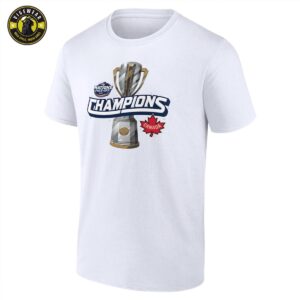 Men’s Canada Fanatics White 2025 4 Nations Face-Off Champions Unisex T-shirt