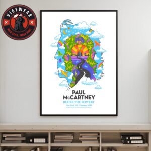 Paul McCartney Event Poster Rock The Bowery For Surprise Show At New York NY On Tuesday February 11th 2025 Home Decor Poster Canvas