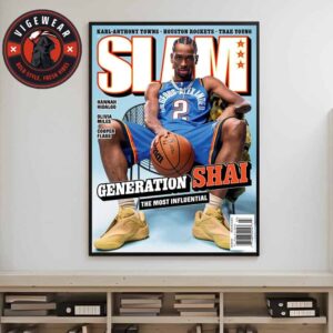 Shai Gilgeous-Alexander Oklahoma City On Slam 254 Cover Generation Shai The Most Influential Home Decor Poster Canvas